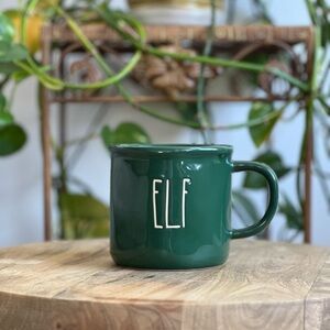Rae Dunn ELF Green Mug EUC